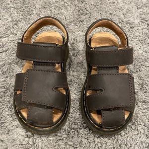 Dr. Martens Toddler Moby II Brown Leather Sandals